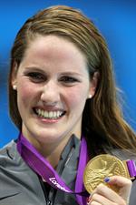 American Olympic Swimmer Missy Franklin won Gold in the 2012 Olympics