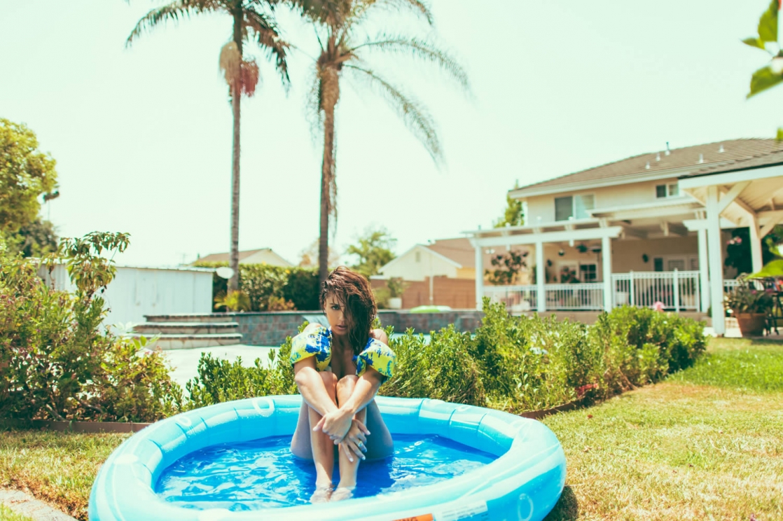 Tianna Gregory in a bikini