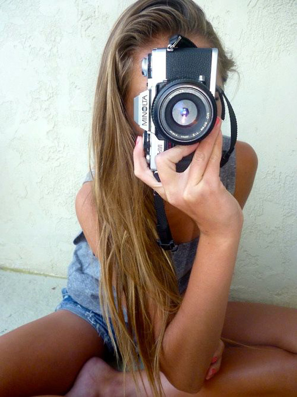 Anonymous taking a selfie