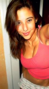 Angie Varona taking a selfie