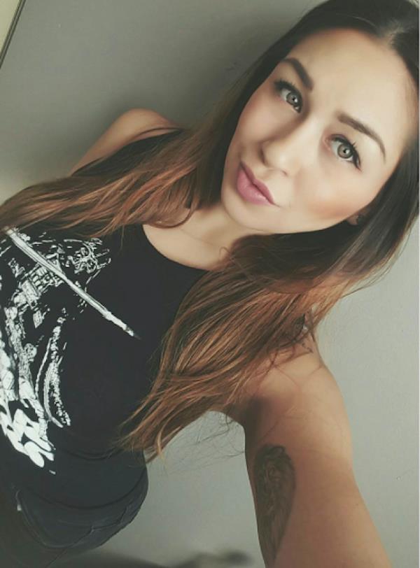 Alicia Michaela taking a selfie