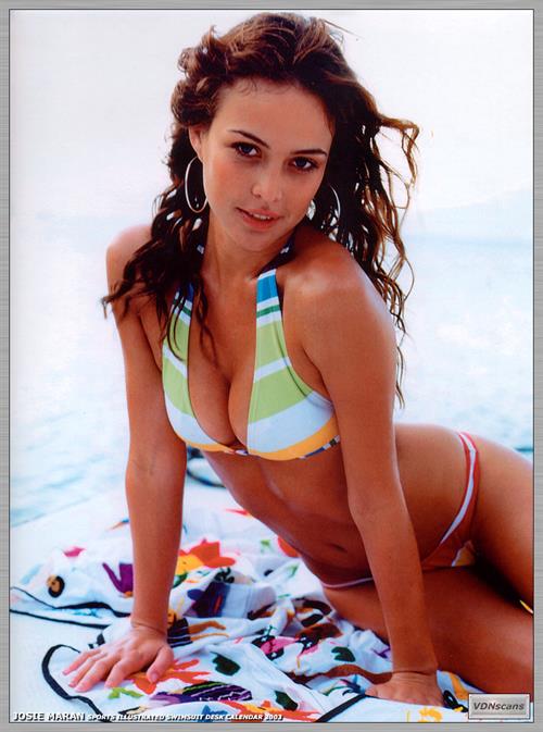 Josie Maran in a bikini