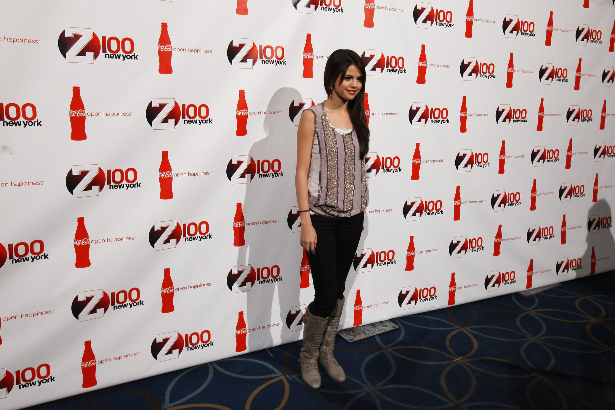 Selena Gomez Z100 Coca Colas all access lounge pre show in New York City December 10, 2010