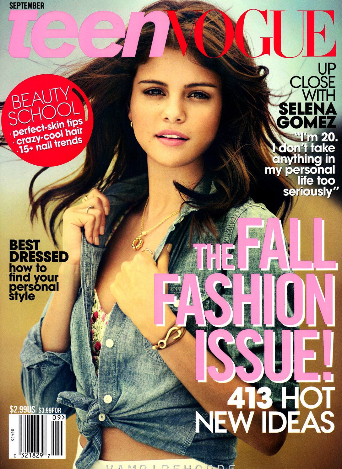 Selena Gomez teen vogue september 2012 