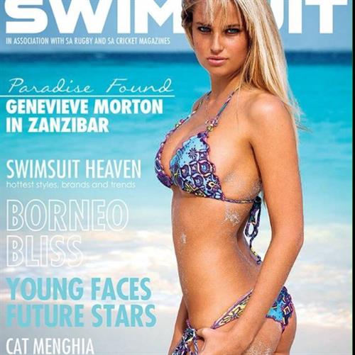 Genevieve Morton in a bikini