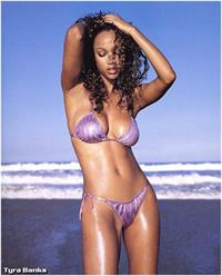 Tyra Banks in a bikini