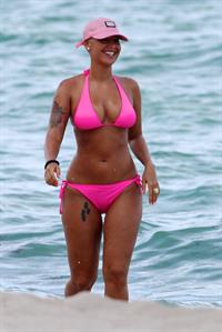 Amber Rose in a bikini