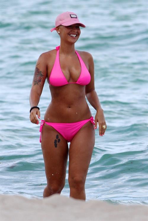 Amber Rose in a bikini