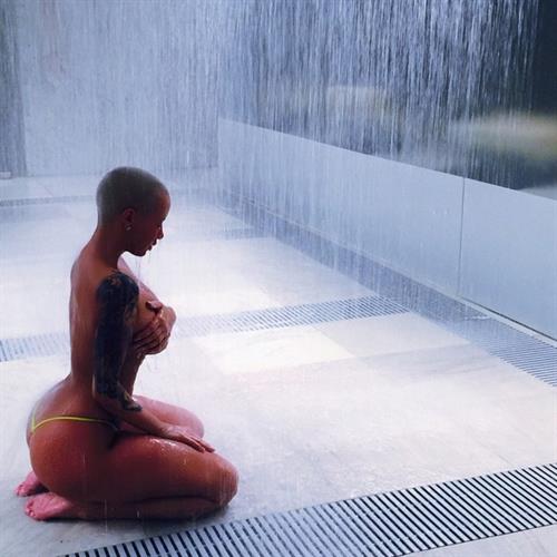 Amber Rose in a bikini