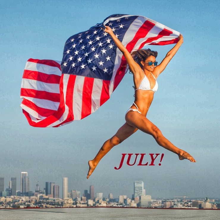 Kyra Santoro in a bikini