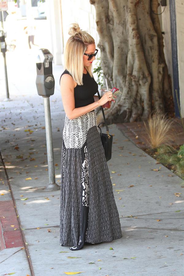 Ashley Tisdale heads to a hair salon in West Hollywood June 12, 2014