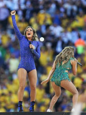 Jennifer Lopez performs during the Opening Ceremony of the 2014 FIFA World Cup Brazil June 12, 2014