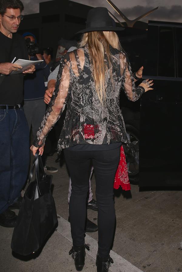 Fergie arriving at LAX, June 11, 2014