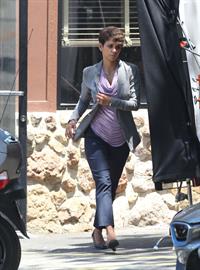 Halle Berry on set of Extant in Agoura Hills June 10, 2014