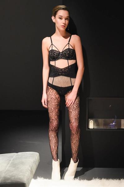 Sarah Snyder in lingerie