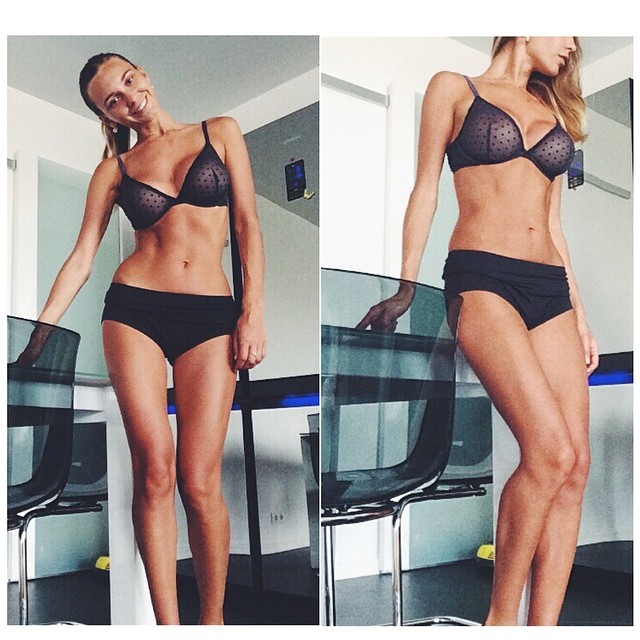 Lily Ermak in lingerie