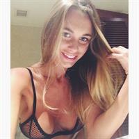 Lily Ermak in lingerie taking a selfie