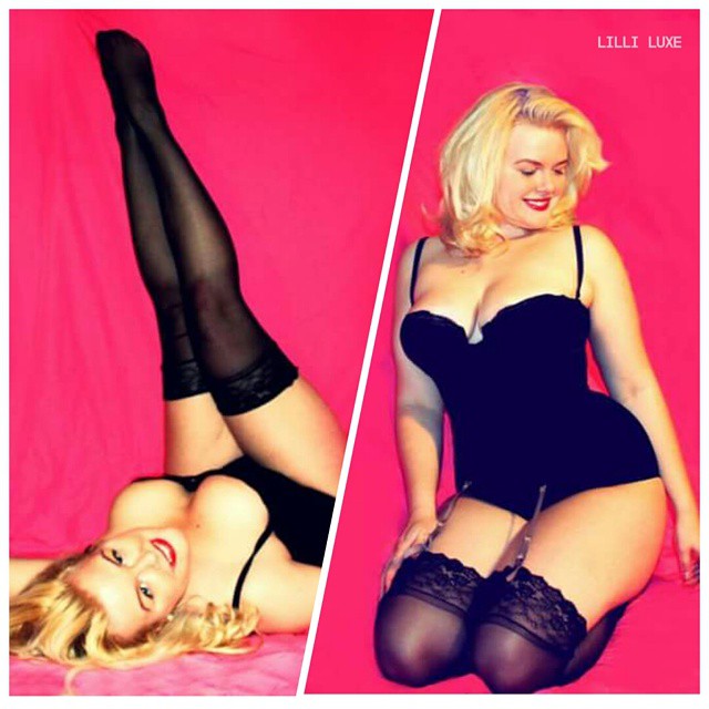 Lilli Luxe in lingerie