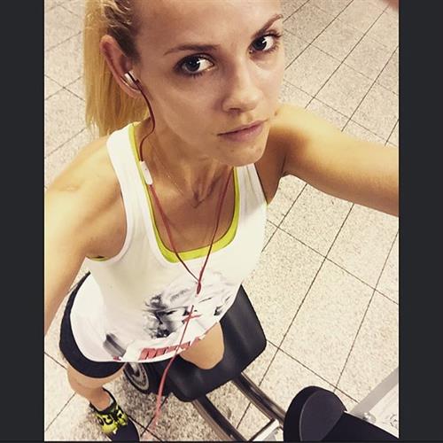 Ginta Lapina taking a selfie