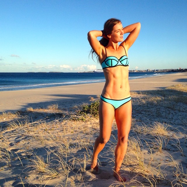 Tanya Poppett in a bikini