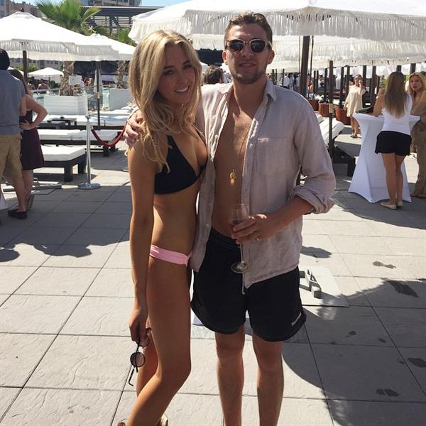 Nicola Hughes in a bikini