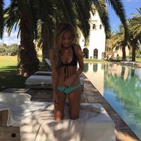 Nicola Hughes in a bikini