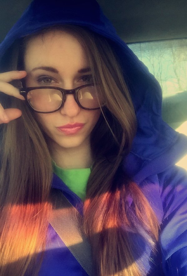 Anonymous taking a selfie