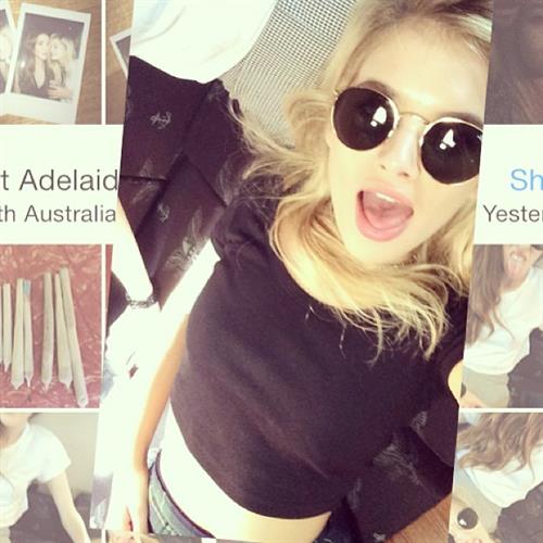 Megan Blake Irwin taking a selfie