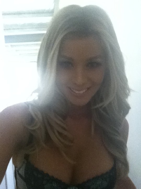 Sheridyn Fisher in lingerie