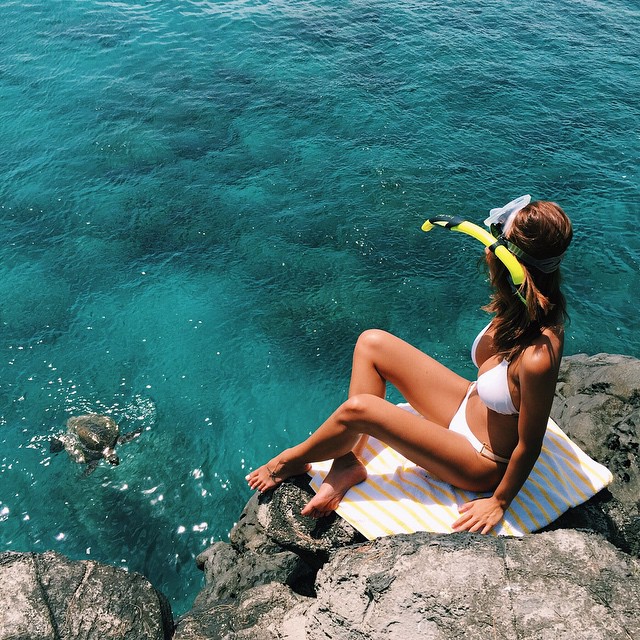 Devin Brugman in a bikini