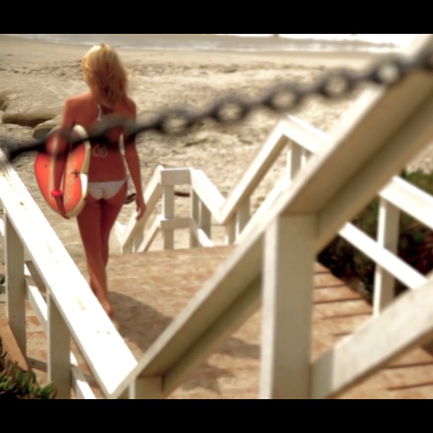 Caitlin Arnett in a bikini - ass