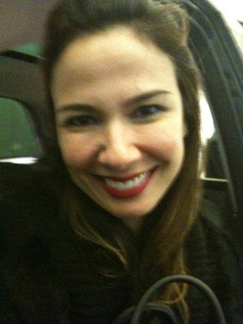 Luciana Gimenez taking a selfie