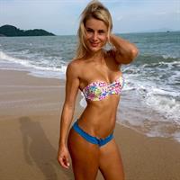 Adrienne Koleszár in a bikini