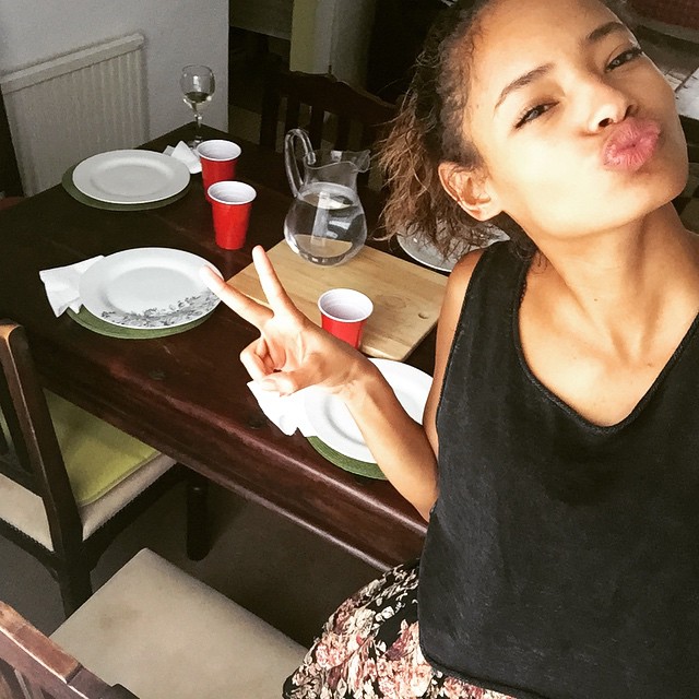 Malaika Firth taking a selfie