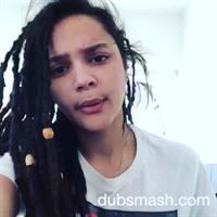 Sasha Lane taking a selfie