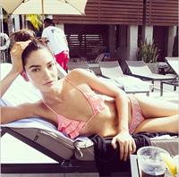 Lily Aldridge in a bikini
