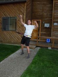 teaching a hula hoop how to dougie
