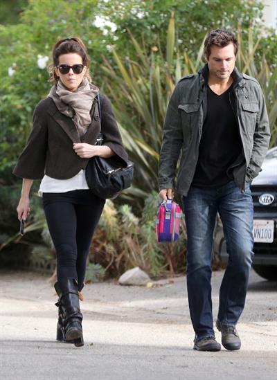 Kate Beckinsale headed to a high school football game in Studio City 11/10/12