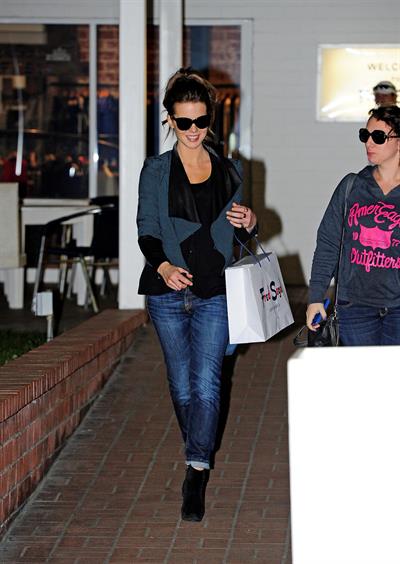 Kate Beckinsale was spotted shopping with a friend at Fred Segal in Santa Monica January 29, 2013
