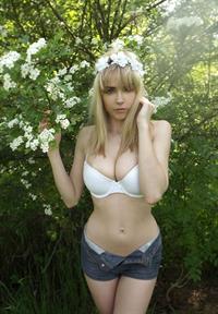 Danielle Sharp in lingerie