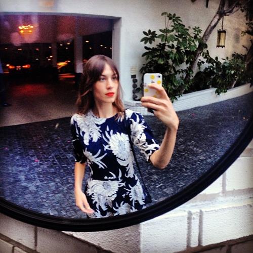 Alexa Chung taking a selfie