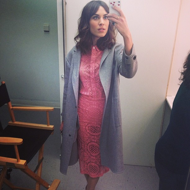 Alexa Chung taking a selfie