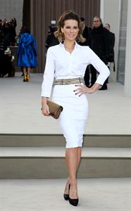 Kate Beckinsale Burberry Prorsum show at London Fashion Week 2/18/13 