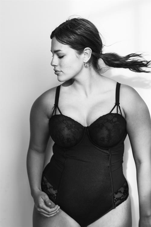 Ashley Graham in lingerie