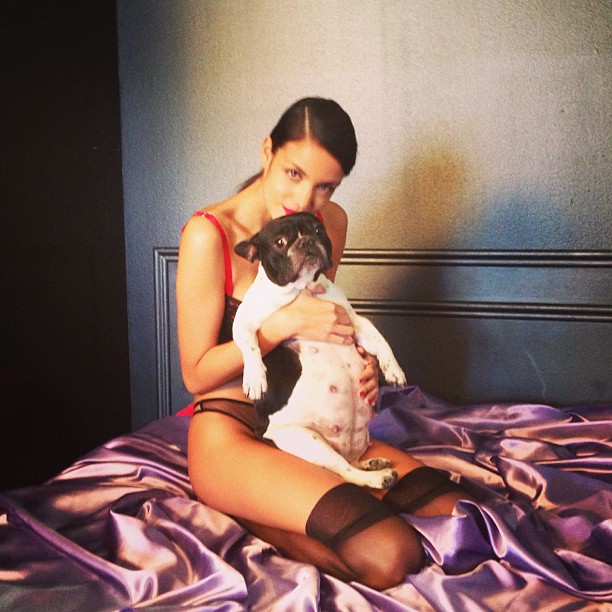 Sofia Resing in lingerie