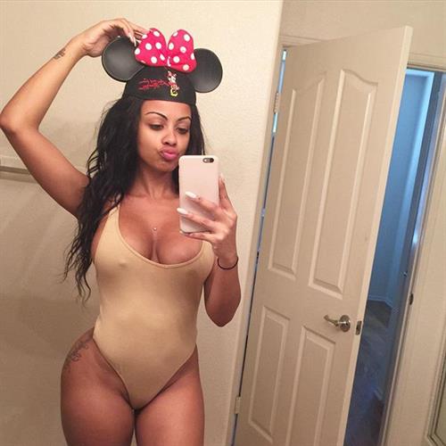 Ana Montana in a bikini taking a selfie