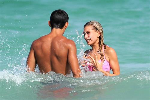Hailey Bieber in a bikini