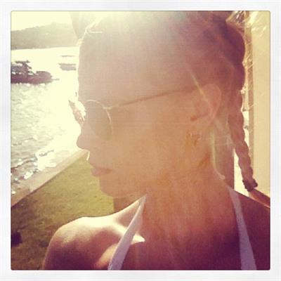 Maryna Linchuk taking a selfie