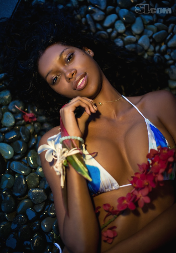 Jessica White in a bikini