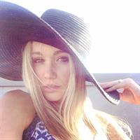 Katrina Bowden taking a selfie